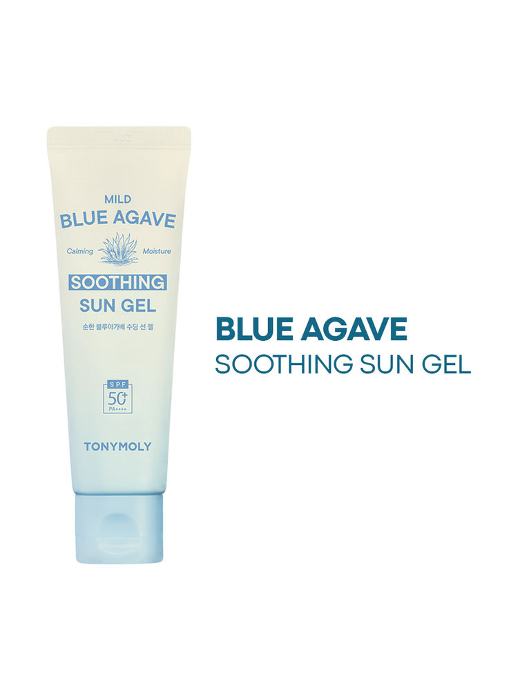 TONYMOLY Korean Mild Blue Agave Soothing Sun Gel For Sensitive Skin SPF 50+ PA++++