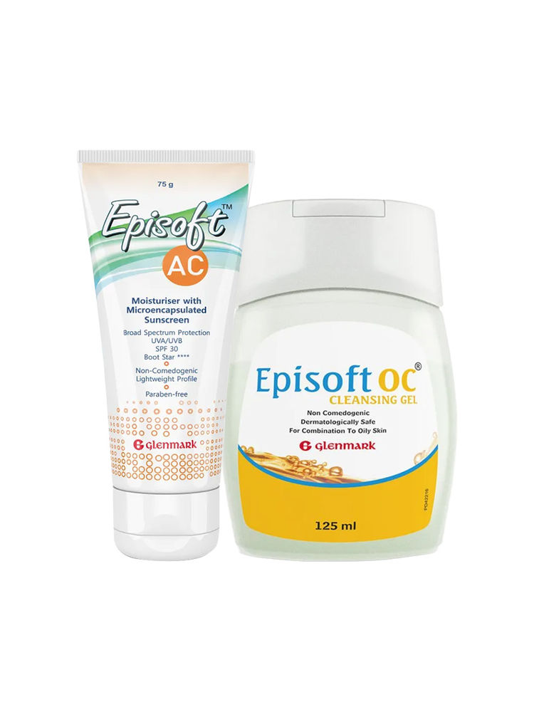 Episoft AC Moisturiser SPF + OC Cleansing Gel Combo