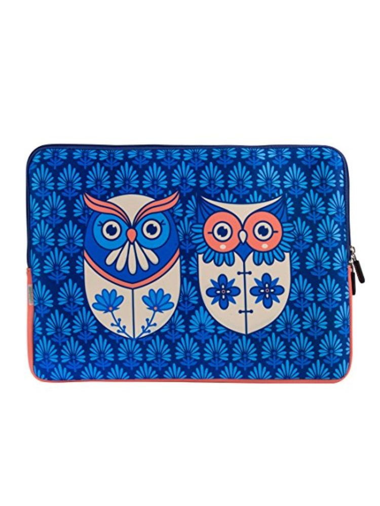 Chumbak Flower Owl Laptop Sleeve - 13.3inches-image-1