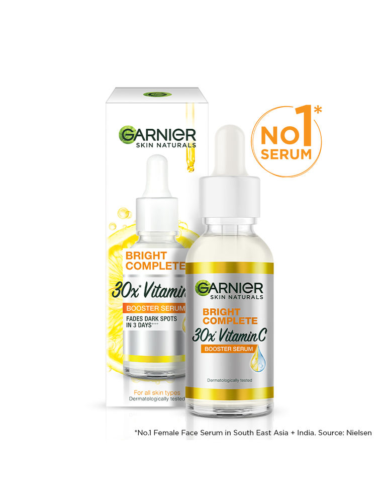 Garnier Vitamin C + Face Serum for Skin Brightening with 2% Niacinamide & 0.5% Salicylic Acid