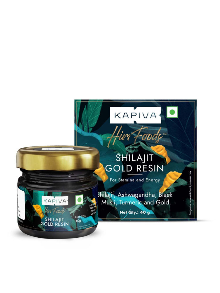 Kapiva Shilajit Gold Resin For Stamina And Energy Ssilajit, Ashwagandha, Black Musli, Turmeric And Gold