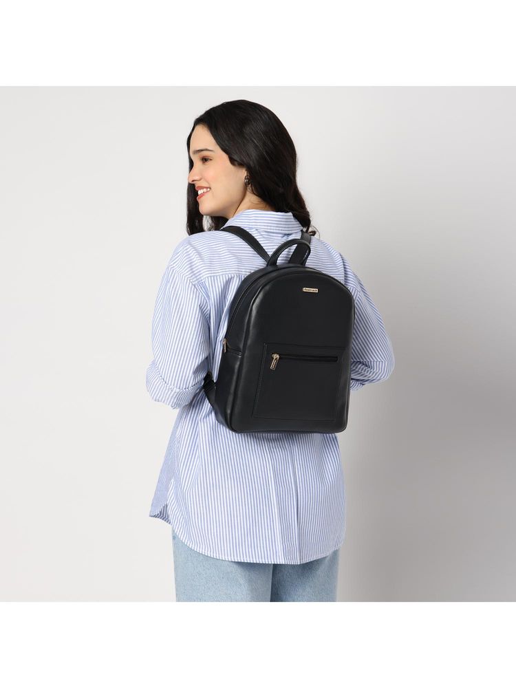 dkny accessories Fastrack Black Zip Mode Backpack-picture-11