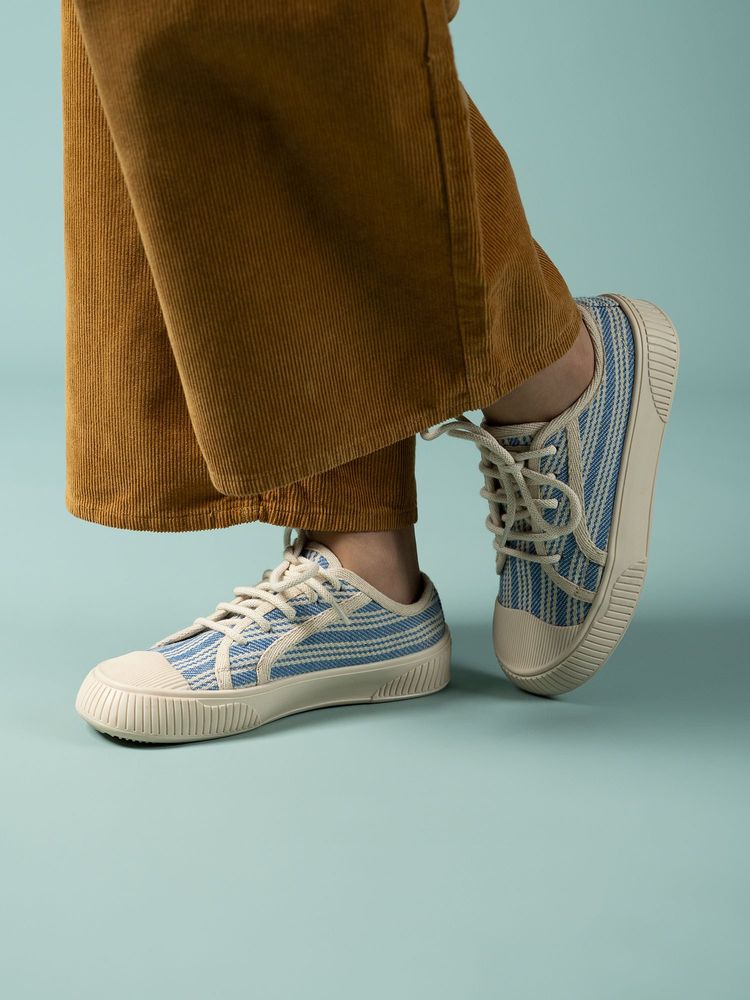 Theater Women Wicked Brothers Blue Stripes Sneakers-picture-49