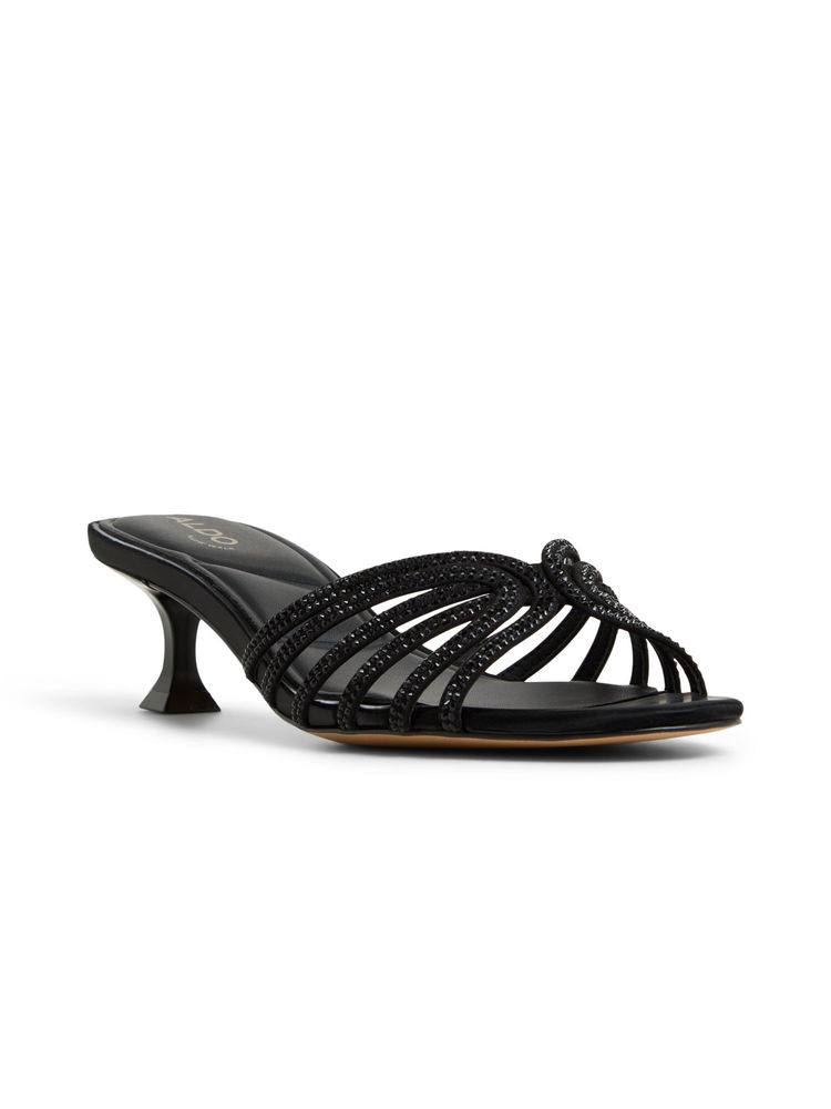 Aldo Delphie Women Black Kitten Heels Sandal