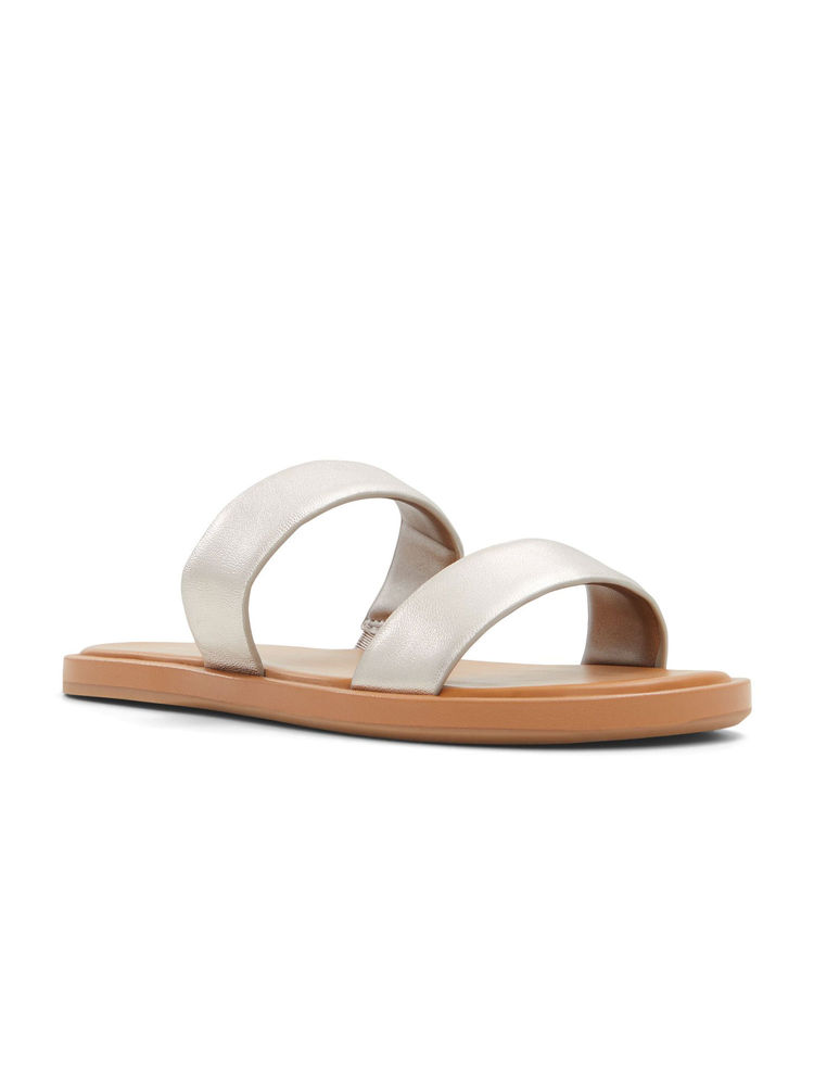 Aldo Krios Women Silver Open Toe Flats-image-11