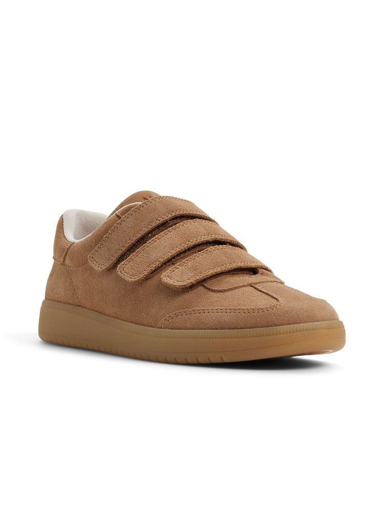 Aldo Tefi Women Brown Solid Velcro Sneakers-image-4