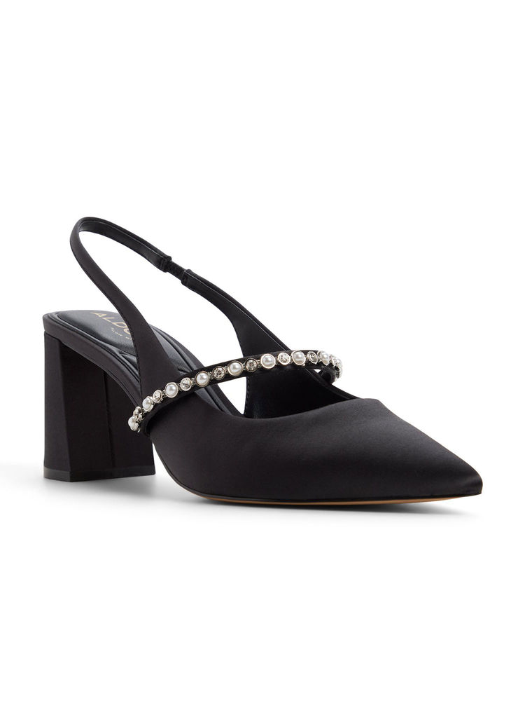 Aldo Vestia Women Black Block Heels Sandal-image-10