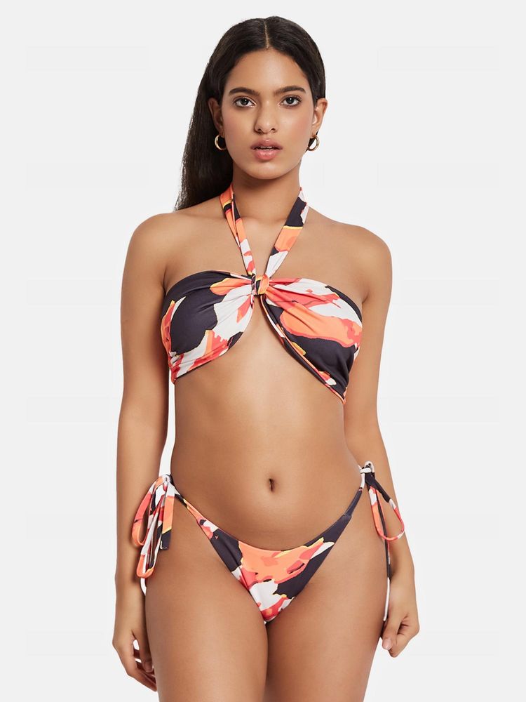 G Heist Multi-Color Polyester Printed Bikini Top With Panty (Pack of 2)-image-15