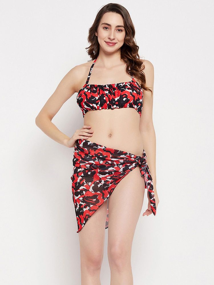 G Heist Multi-Color Polyester Printed Bikini Top With Panty (Pack of 2)-image-17