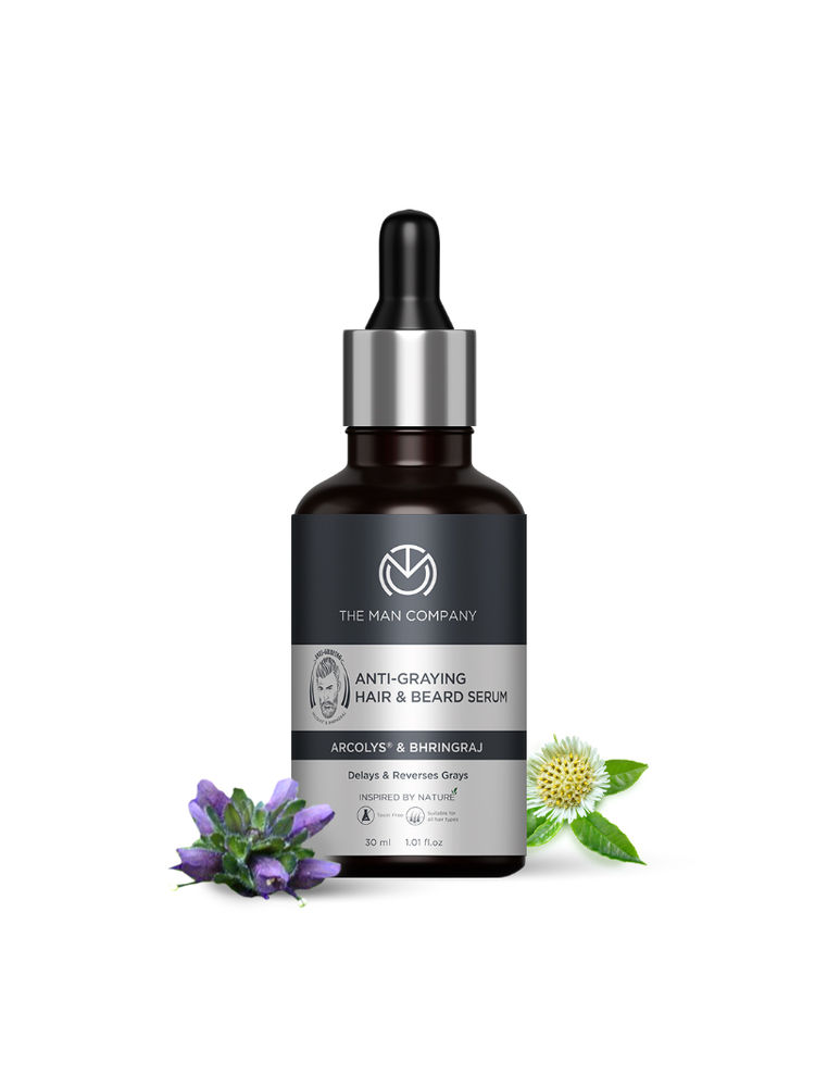 The Man Company Anti-Graying Hair & Beard Serum For Men