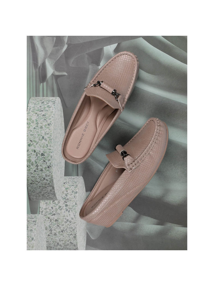 Ronnie Grey Women Pink Animal Print Wedges Loafers-picture-22