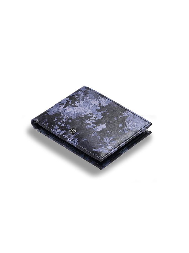 HALDEN Men Navy Blue Leather Camouflage Wallet-picture-23