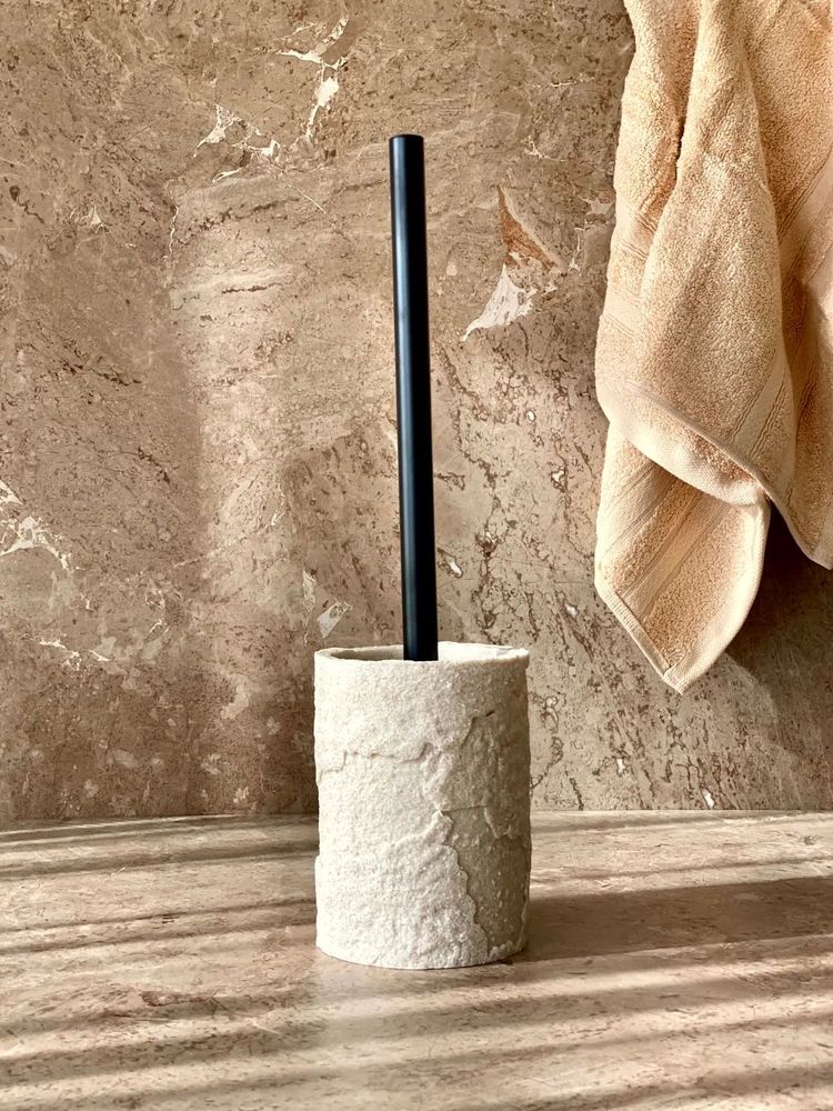 Mason Home Fossil Toilet Brush - Beige-image-31