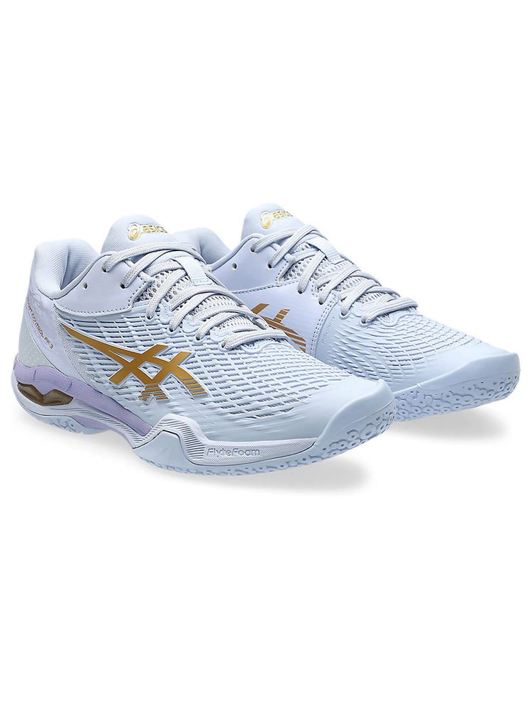 ASICS COURT CONTROL FF 3 Women Blue Fade Indoor Court Shoes-picture-26