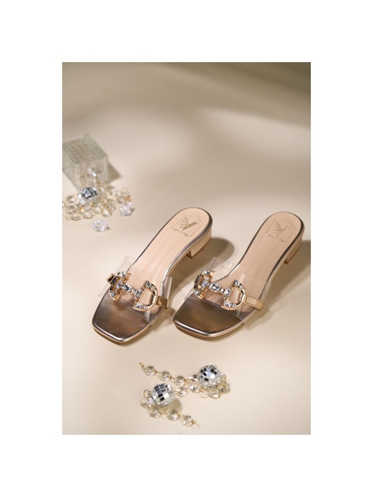 House of Vian Bianca Gold Sandals Heels-picture-27