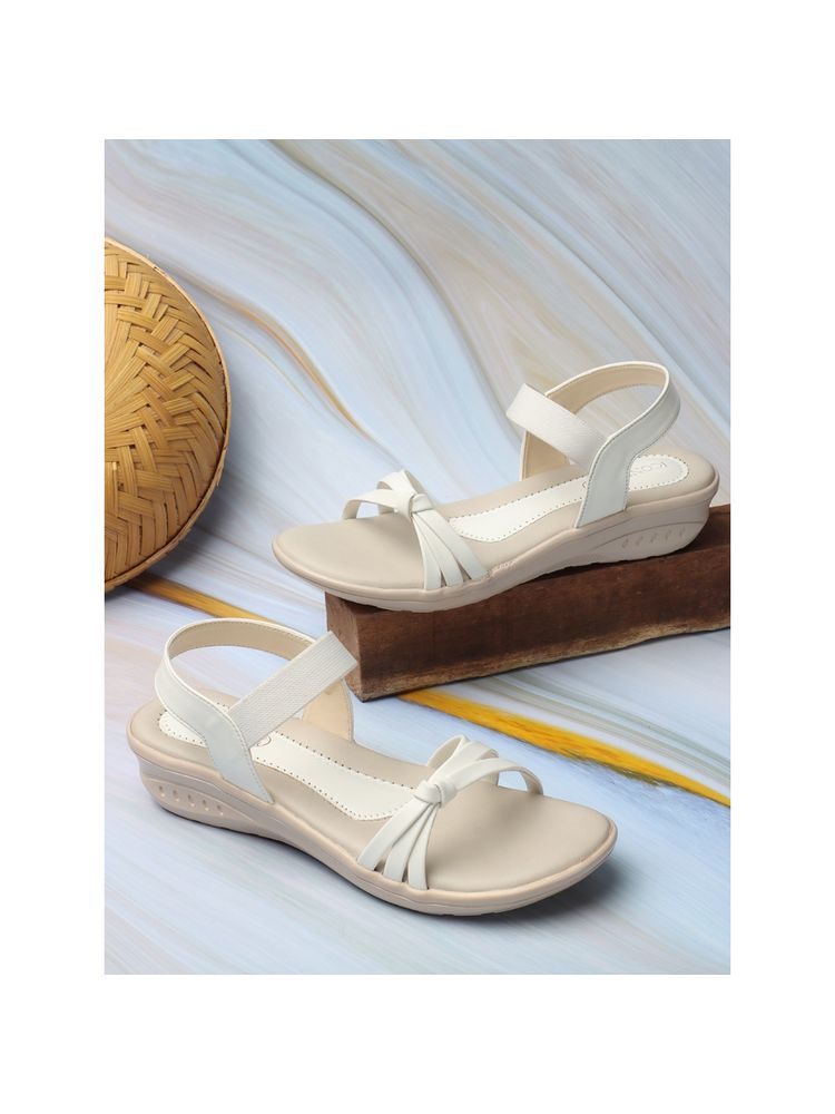 Iconics White Women Solid Flats