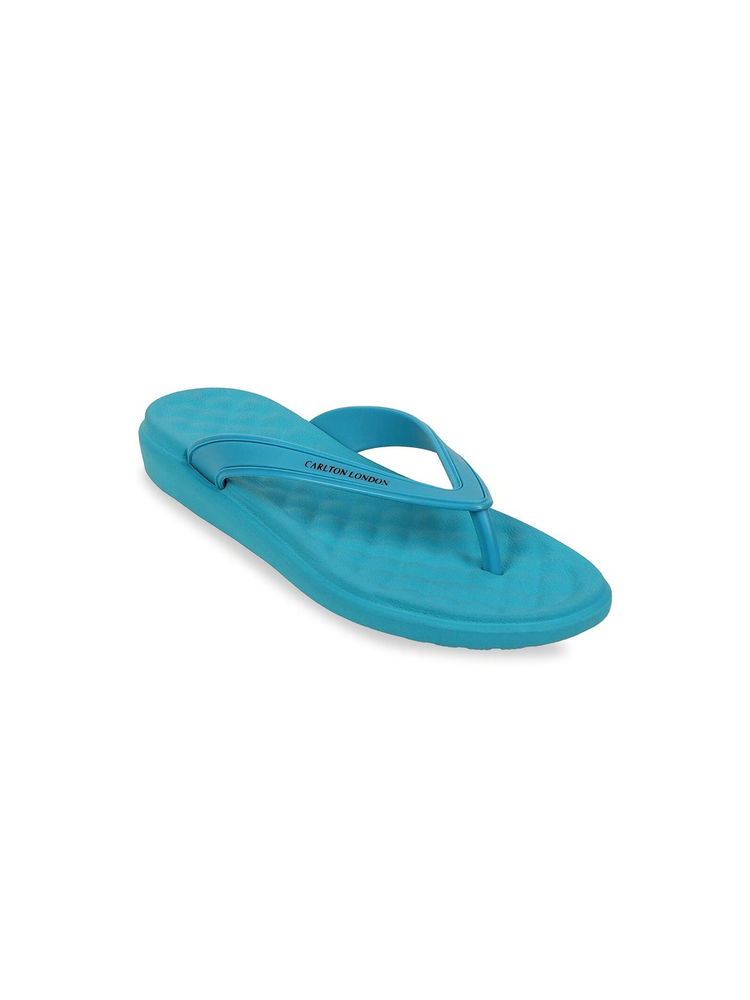 Carlton London Solid Sea Blue Flip Flops-picture-17