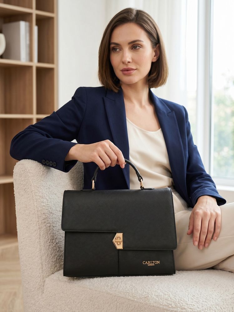 Carlton London Womens Stylish Sling Bag for Women Black-image-38