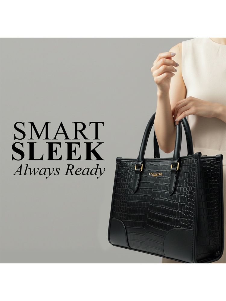 Carlton London Womens Handbag For Women Black-picture-12