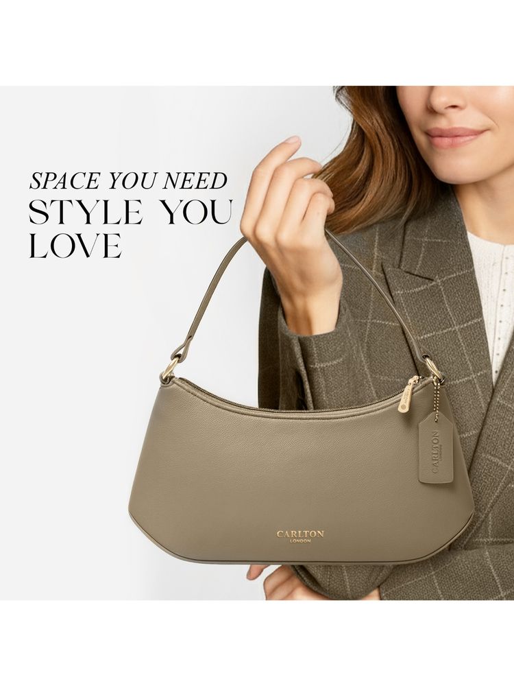 Carlton London Womens Stylish Handbag Beige-image-15