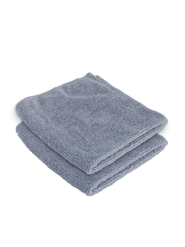 Kuber Industries Face Towel Microfiber 400 GSM Grey (Pack of 2)-picture-15