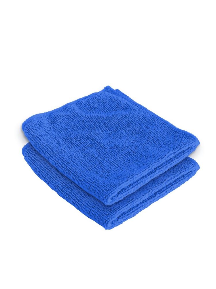 Kuber Industries Face Towel Microfiber 400 GSM Blue (Pack of 2)