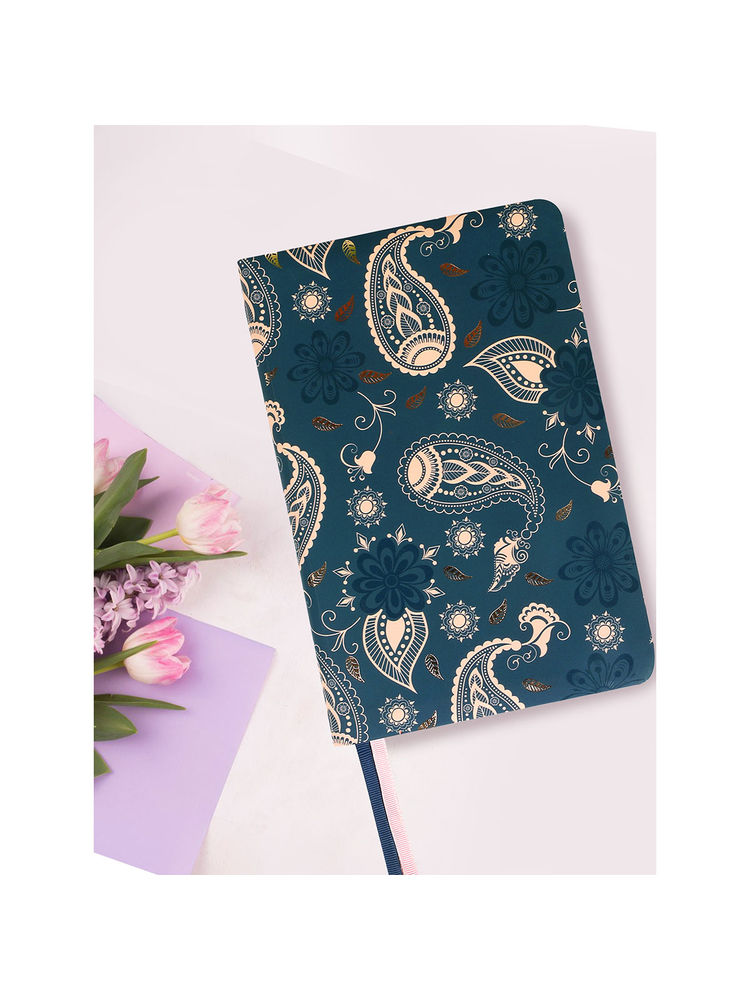 Doodle Collection Paisley Pattern Hard Bound A5 Notebook-picture-27
