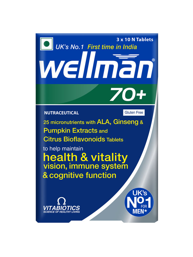 Wellman 70+ UK's No.1 Multivitamin for Men above 70 (Pumpkin seed, Bioflavonoids, Ginseng & more)-image-27