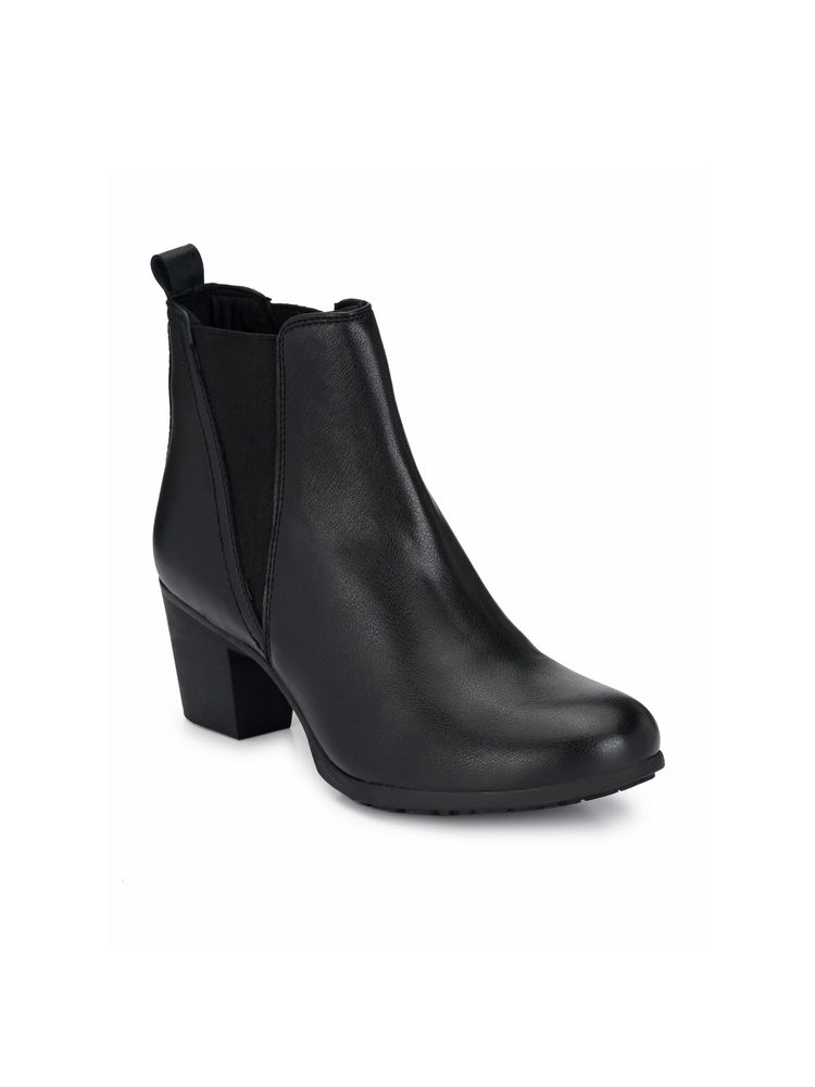 Delize Womens Black Ankle Length Formal Boots-image-48