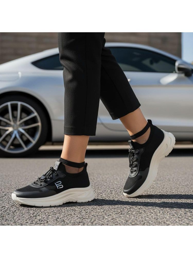 BAGATT Lan Womens Black Athleisure Sneakers-image-49