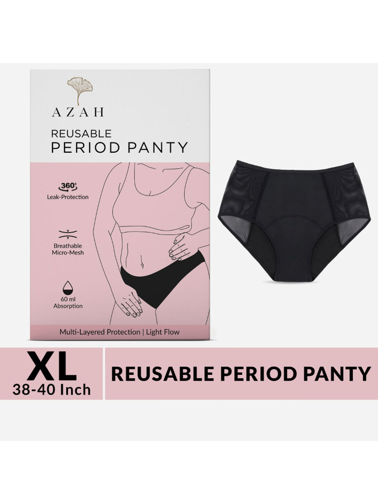 Azah Period Panty For Women Reusable ( XS Size ) | Leak Proof, No Stains, Cottony Soft Underwear-image-3