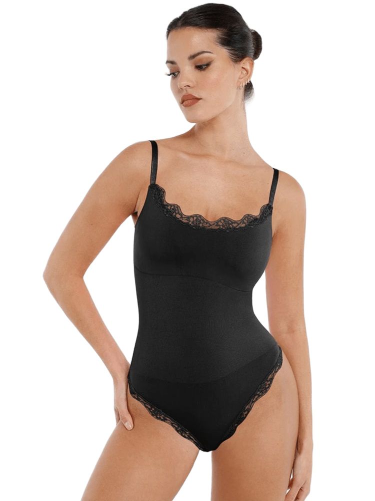 Lace Cami Shapewear Bodysuit-image-2