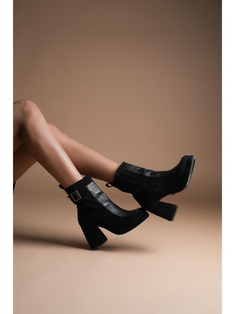 Theater Women Gaga's Suede Ankle Casual Boots-picture-18