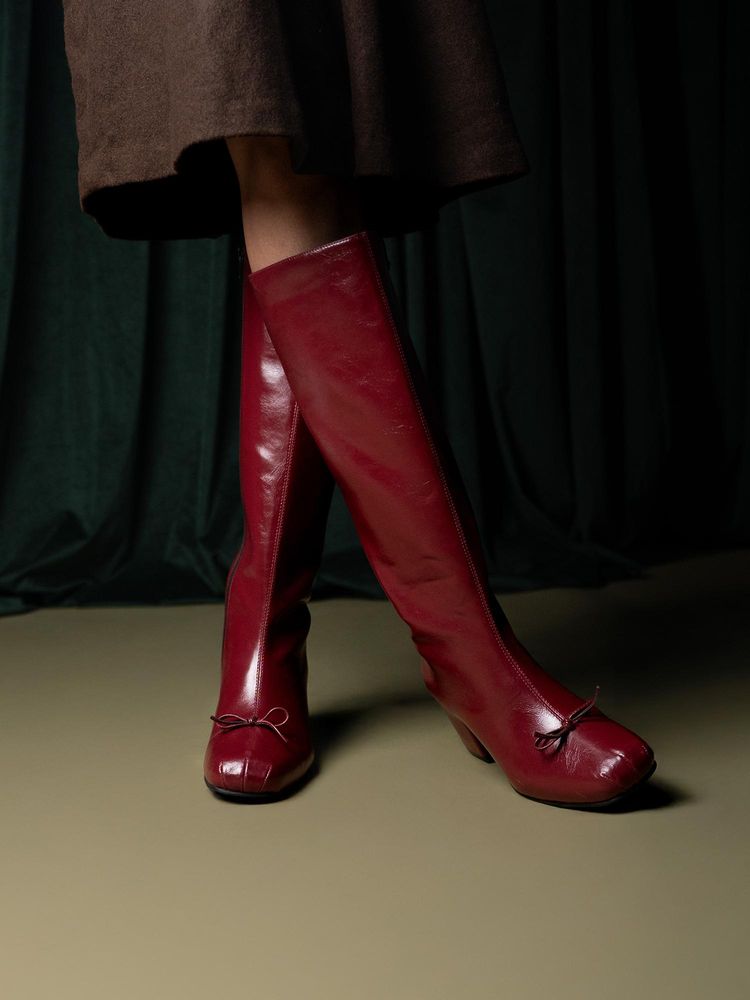Theater Women Everest Cherry Knee-High Casual Boots-picture-5