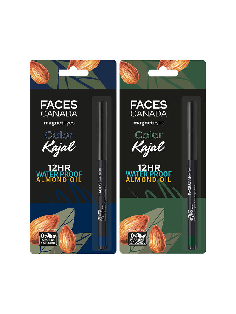 Faces Canada Magneteyes Kajal Combo - Green + Blue-image-13