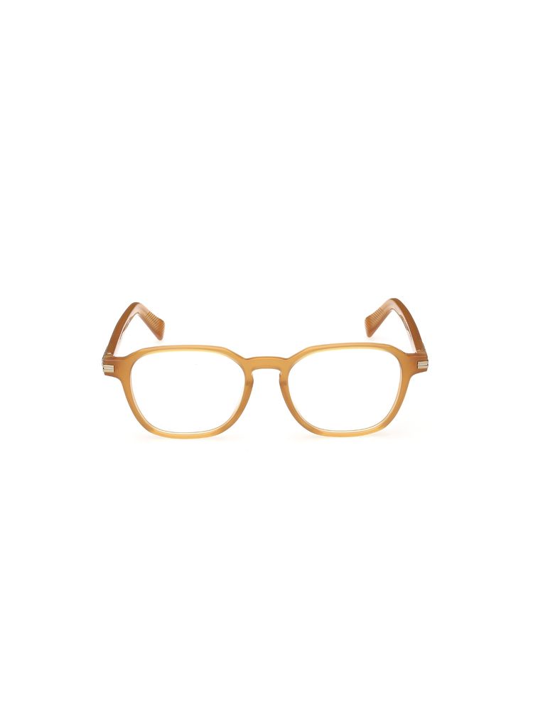 Ermenegildo Zegna Men Acetate Brown Frame Clear Lens Rectangle Full Rim Frame-Ez5332 51 045 (51)-image-34