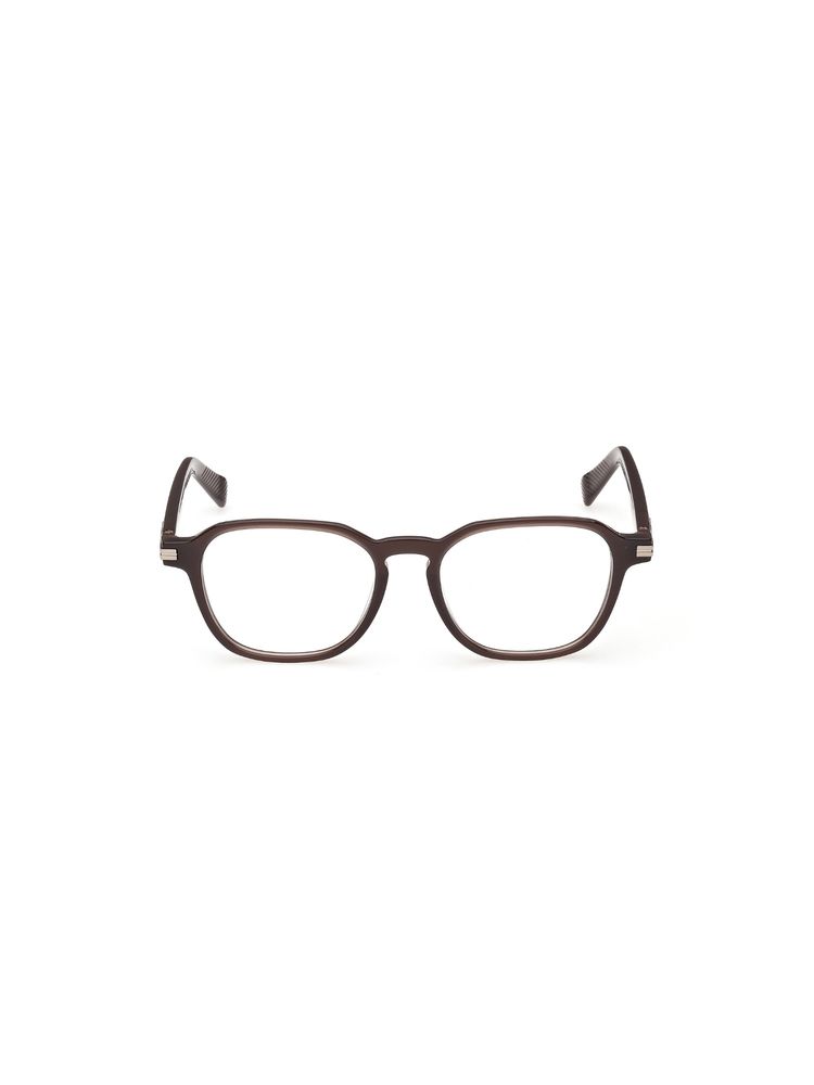 Ermenegildo Zegna Men Acetate Brown Frame Clear Lens Rectangle Full Rim Frame-Ez5332 53 048 (53)-image-43