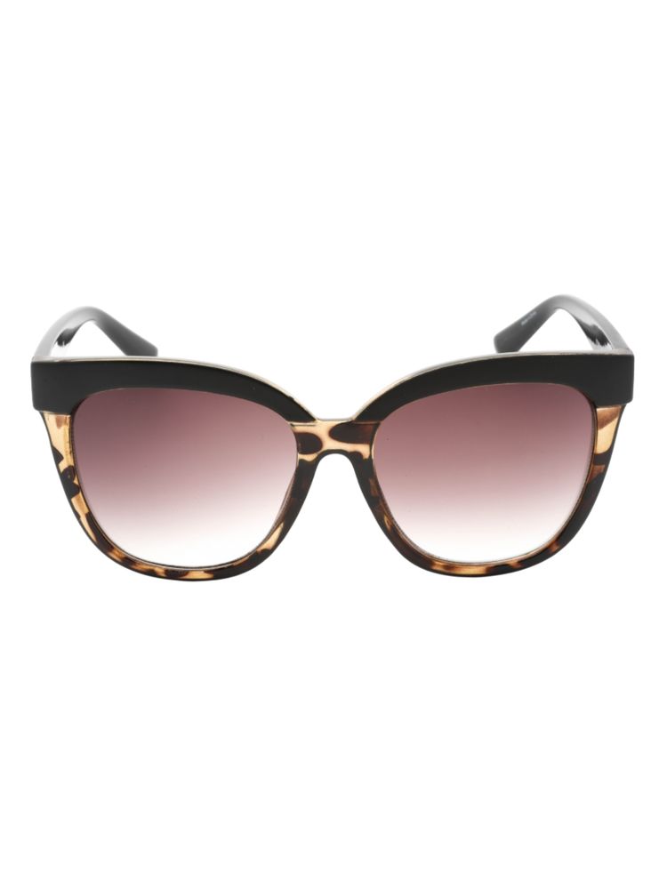 Kenneth Cole Women Acetate Brown Frame Brown Lens Butterfly Full Rim Sunglass-Kc1320 57 52F (57)-image-1