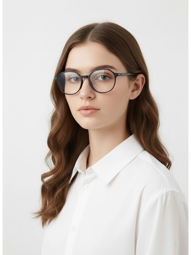 HASHTAG EYEWEAR Unisex Optibul Clear Lens Irregular Full Rim Eyeglass-Nekcc-1160082-Blk (49)-picture-41