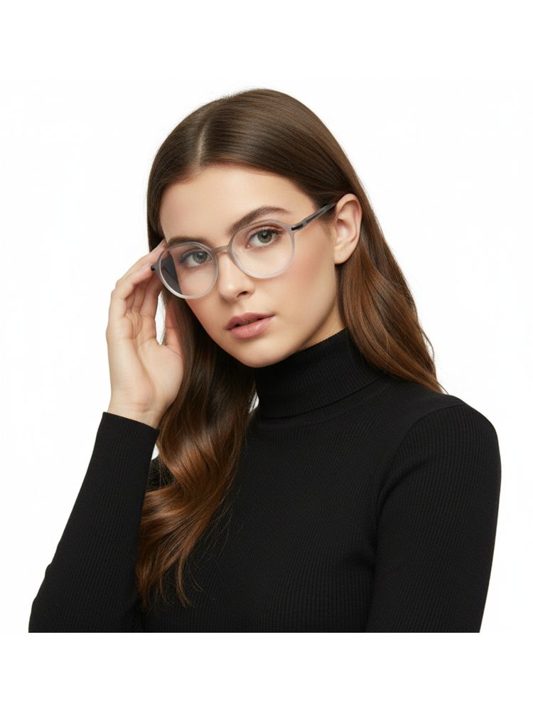 HASHTAG EYEWEAR Unisex Optibul Clear Lens Irregular Full Rim Eyeglass-Nekcc-1160082-L.Gry-Wht (49)-picture-35