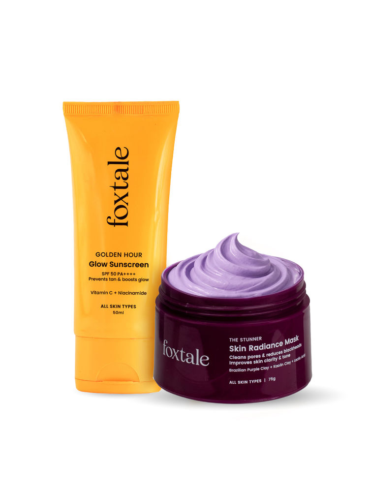 Foxtale Skin Radiance Mask & Glow Sunscreen SPF 50 100% New-Gen UV Filters-image-9