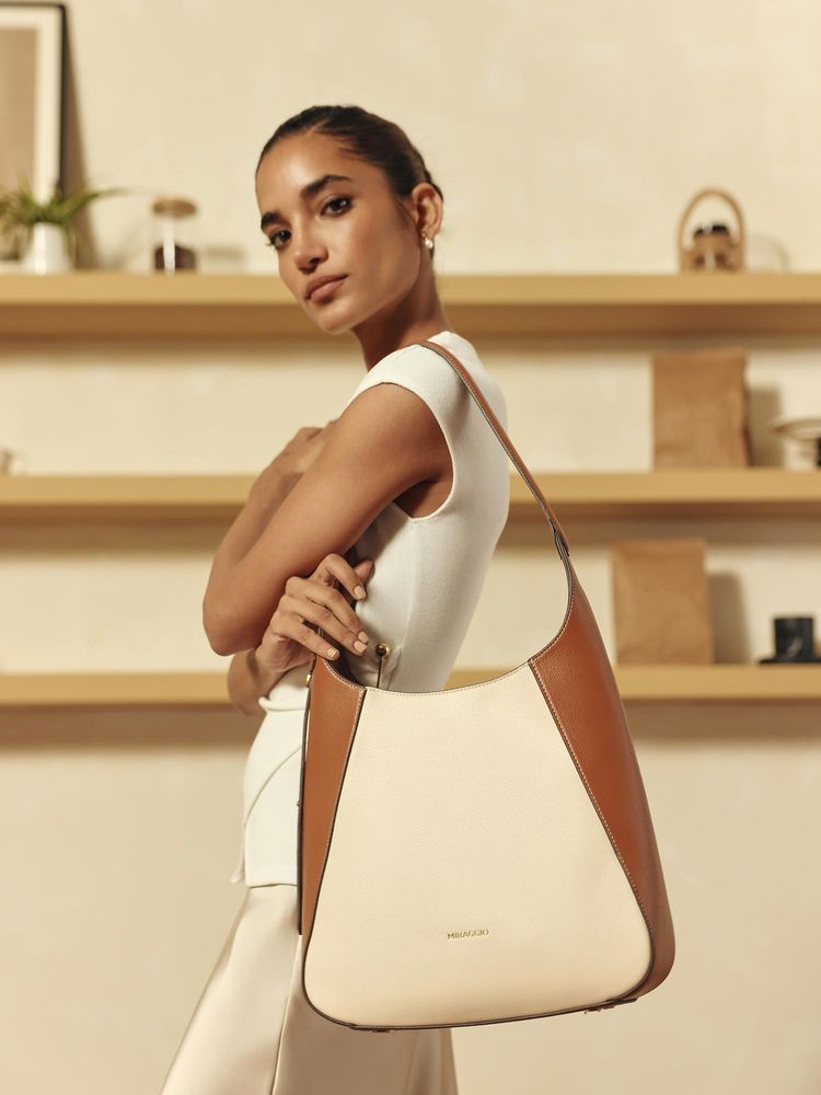 MIRAGGIO Robyn Solid Handbag - Ivory (L)-picture-18