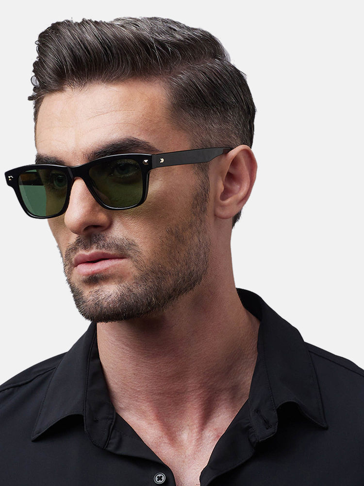 Shisen Fox Shinzo Black - Crystal Frame Grey Lens Sunglasses (52)-image-36