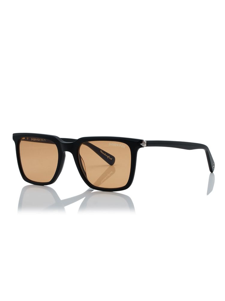 Shisen Fox Kimyou Matte Black 2.0 Frame Brown Lens Sunglasses (52)-picture-7