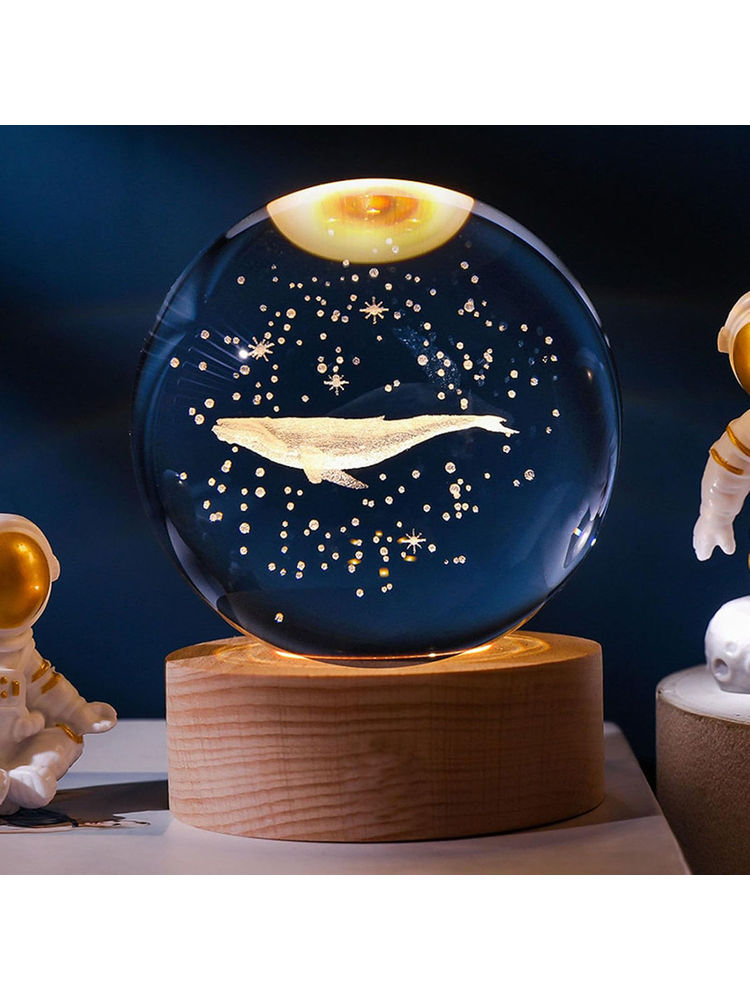 Awestuffs Whale 3D Crystal Ball Night Light Glass Lamp-picture-30