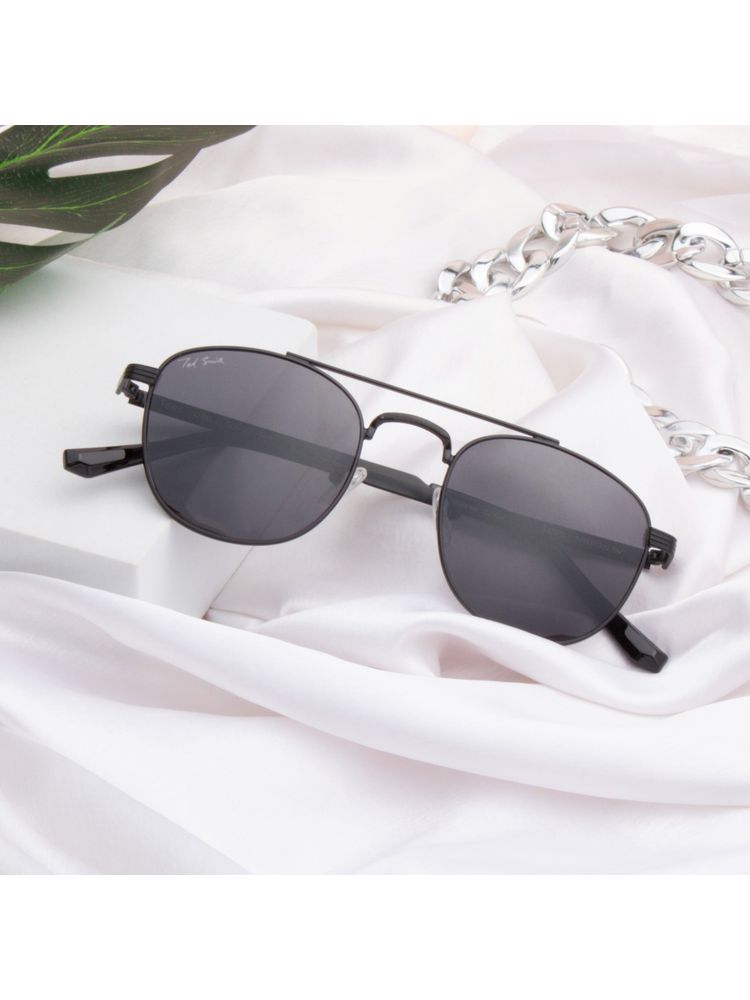 TED SMITH Unisex Black Premium metal Sunglasses With Polarized Lenses.-picture-18