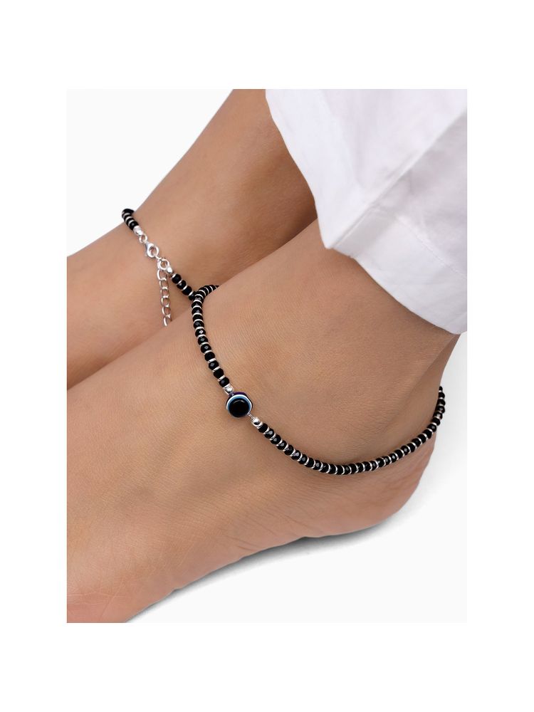 GIVA 925 Silver Evil Eye Protection Anklet-image-39