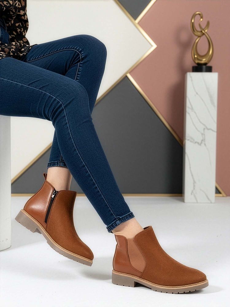Carlton London Women Brown Chelsea Boots-image-37