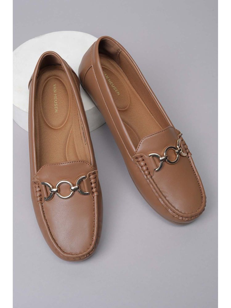 Van Heusen Women Brown Loafers-picture-14