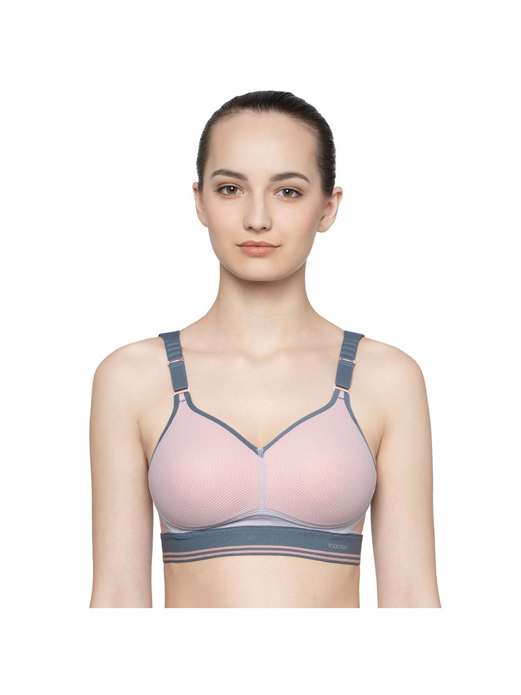 Triumph Triaction Hybrid Lite Padded Wireless High Bounce Control Sports Bra - Grey-picture-17